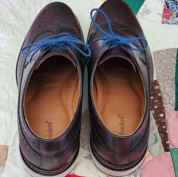 Belvedere Leandro Burgundy Wingtip Derbys - Picture 3 of 7